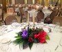 Tropical arrangements in the Amber Suite, The Grove, Chandlers Cross, Herts