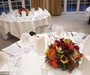 Rich Coloured Table Centers, Amber Suite, The Grove, Chandlers Cross, Herts