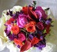 Vibrant roses, sweet peas, paeonies & calla lilys.