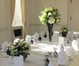 Black & White Table Centers, Donneraile Room, The Grove