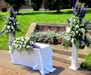 Sunken Garden set for Wedding Ceremony