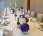 Blue & White Assorted bowls & flowers in the Ivory Suite