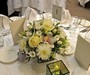Ivory Suite - Dahlia, Roses, Orchids, Eustomia & Agapanthus White Glass Cubes