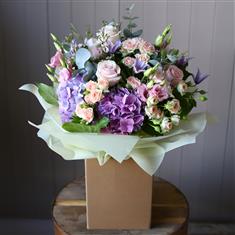 Pink and Lilac Hand Tied Bouquet