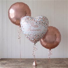 Happy Anniversary Balloon Cluster