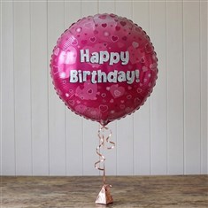 Happy Birthday Pink Balloon