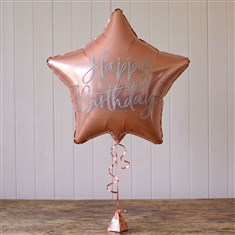 Happy Birthday Star Balloon