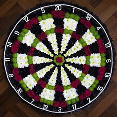 Dartboard Funeral Tribute